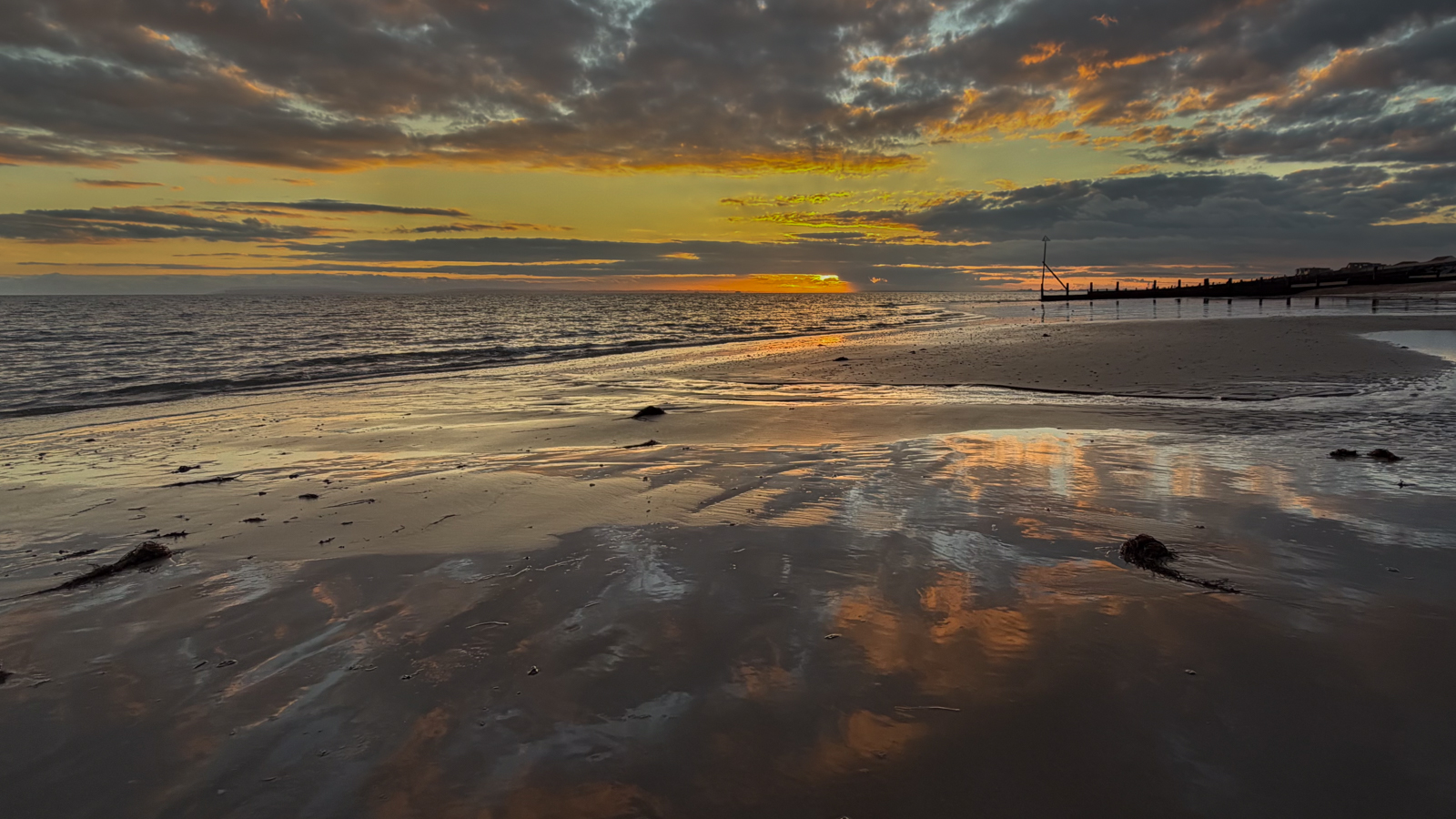 April &dash; Neil Shawcross &lsquo;Low Tide Sunset&rsquo;
